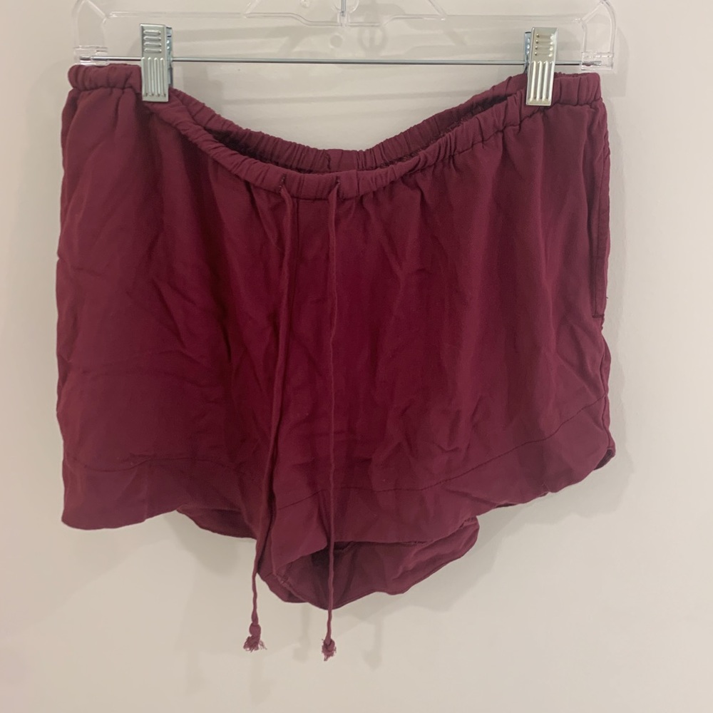 Maroon women’s shorts